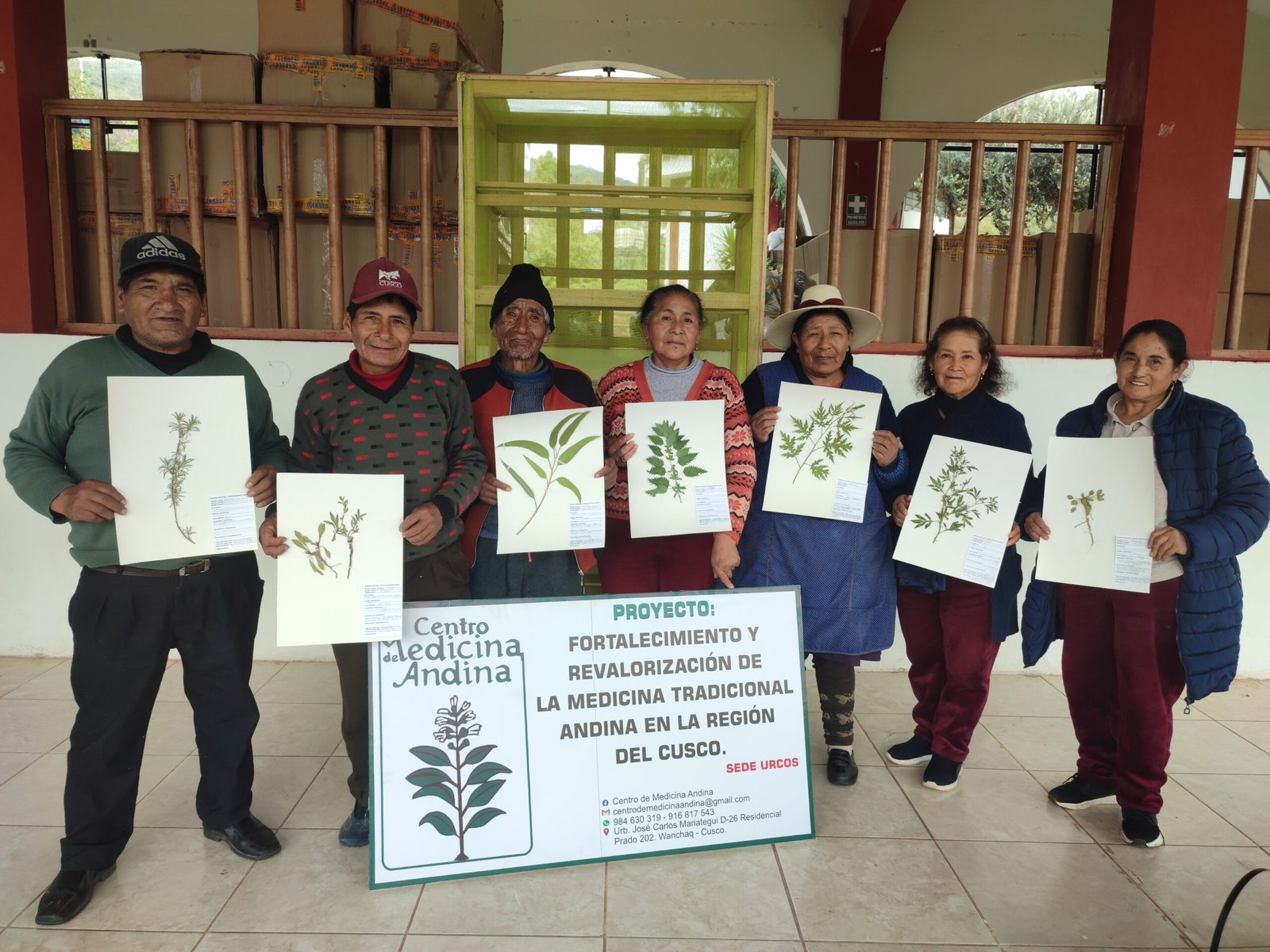 Láminas del herbario de plantas medicinales que se conserva en la sede del CMA