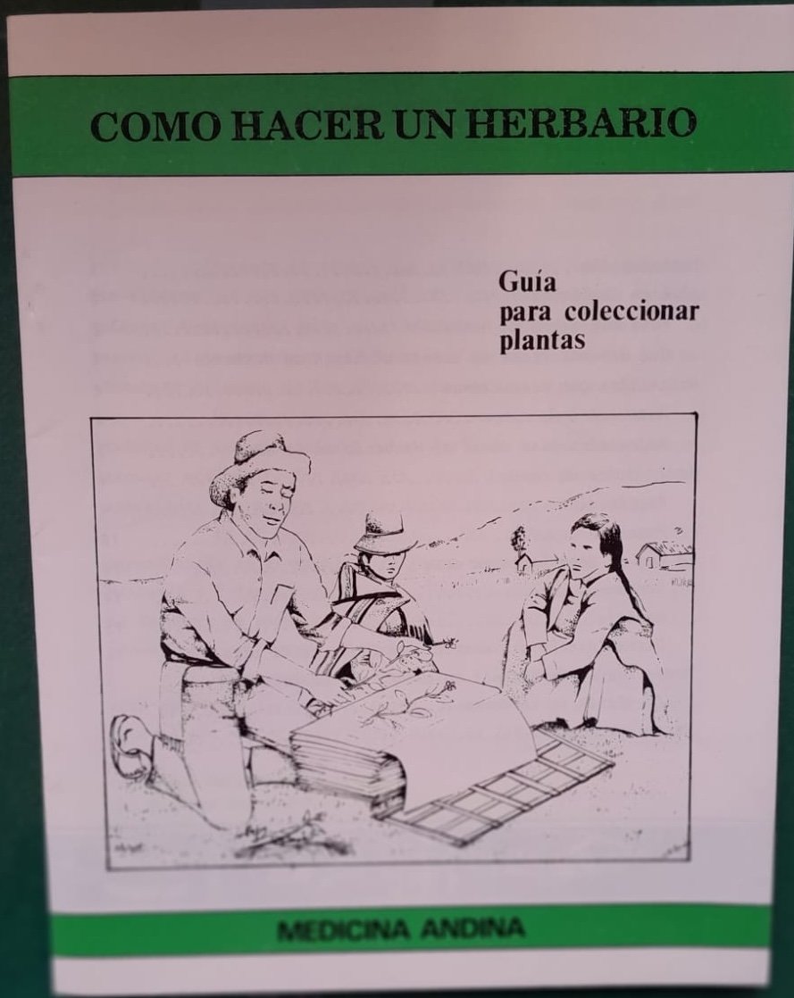 Portada del folleto Cómo hacer un herbario, guía para coleccionar plantas
